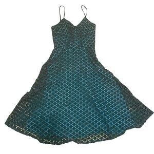Smart Set Teal Embroidered Dress Size 1/XXS